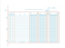 莱特6106三栏式明细分类账本 100页