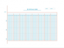 莱特6113十三栏式明细分类账本 100页